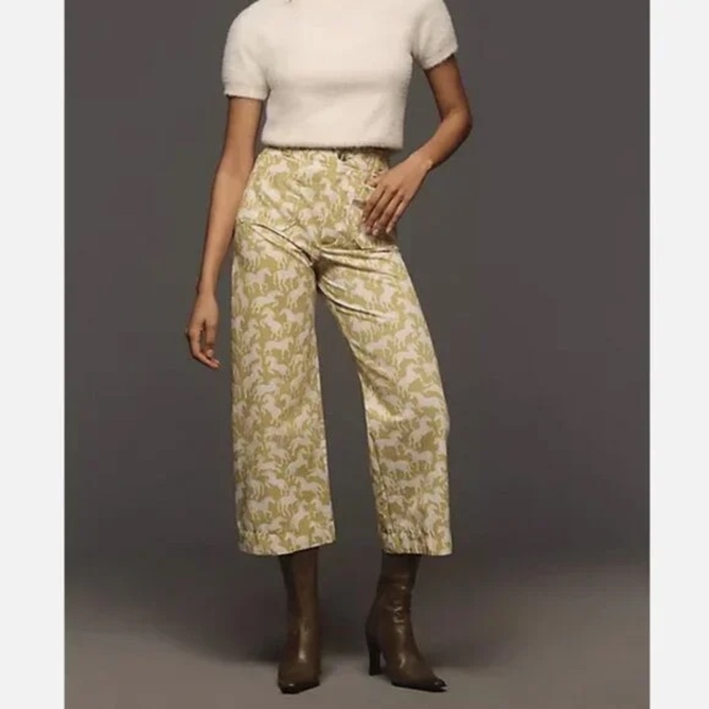 The Colette Magic Fabric Crop
Wide-Leg Pants by Maeve Anthropologie size 28